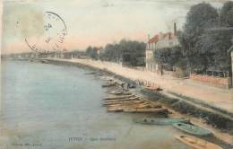 JUVISY QUAI GAMBETTA CARTE COLORISEE - Juvisy-sur-Orge