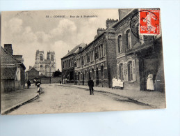 Carte Postale Ancienne : CORBIE : Rue Du 4 Septembre , Animé En 1908 - Corbie