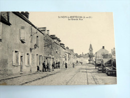 Carte Postale Ancienne : SAINT-NOM LA BRETECHE : La Grande Rue ,animé - St. Nom La Breteche