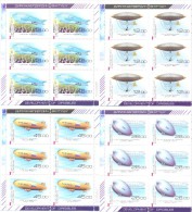 2011.  Kyrgyzstan, Dirigables, 4 Sheetlets Perforated, Mint/** - Kirghizistan