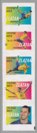 Sweden 2014 Facit # 2995-2999. Zlatan Ibrahimovic,  Vertical Strip Of 5 From Booklet, MNH (**) - Unused Stamps