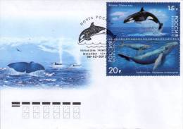 Lote 1788-9, 2012, Rusia, Russia, FDC, Marine Life - Whale, Ballena - Ganze Jahrgänge