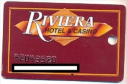 Riviera Casino, Las Vegas  Older Used Slot Or Players Card, Riviera-4 - Carte Di Casinò