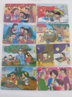 Guangdong Prov. Autelca Phonecard,J97-17 Chrildren´s Day,set Of 8 ,used - Chine