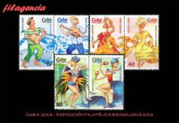 AMERICA. CUBA MINT. 2013 EXPOSICIÓN FILATÉLICA BRASILIANA 2013. CULTURAS CUBANA & BRASILEÑA - Unused Stamps