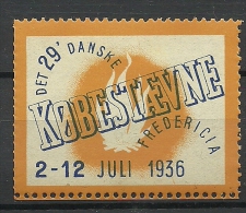 DENMARK Dänemark Danmark 1936 Advertising Stamp Reklamemarke Frederica MNH - Nuovi