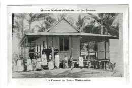 CPSM ILES SALOMON MISSIONS - Missions Maristes D'Océanie : Un Couvent De Soeurs Missionnaires - Solomon Islands
