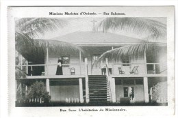 CPSM RUA SURA (ILES SALOMON) MISSIONS - Missions Maristes D´Océanie : L'habitation Du Missionnaire - Solomon Islands