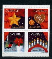 Lot 115 - B 9 - Suède** N° 2543 à 2546 Formant Bloc - Noël - Unused Stamps