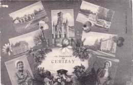 CPA De CERIZAY   (79)  -  SOUVENIR - Vues Diverses- édit Librairie JEHLY POUPIN - Cerizay