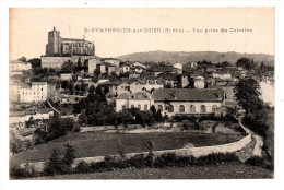 Saint Symphorien Sur Coise Vue Generale Sur Le Bourg Prise Depuis Le Calvaire Avec La Collegiale - Saint-Symphorien-sur-Coise