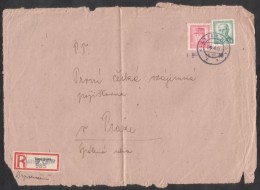 C01588 - Czechoslovakia (1946) Klaster Tepla (R-letter) Provisional Postmark - 1946 (Only The Front Page Of The Letter!) - Storia Postale