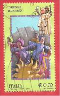 ITALIA REPUBBLICA USATO - 2013 - Folclore Italiano - Carnevale Termitano - € 0,70 - S. 3377 - 2011-20: Used