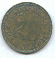 F2663 / - 20 Para - 1977 -  Yugoslavia Yougoslavie Jugoslawien - Coins Munzen Monnaies Monete - Joegoslavië