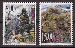 Yugoslavia 1999 Europa CEPT, Natinal Parks, Birds, Eagle, Flowers, Set MNH - 1999