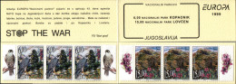 Yugoslavia 1999 Europa CEPT, Natinal Parks, Birds, Eagle, Flowers, Booklet Type A With 3 Sets, MNH - 1999