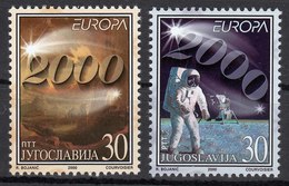 Yugoslavia 2000 Europa CEPT, Millennium, Space, Set MNH - 2000