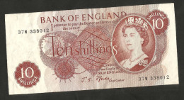 [NC] UNITED KINGDOM - BANK Of ENGLAND - 10 SHILLINGS (J.S. Fforde / 1966-1970) - ELIZABETH II - 10 Schilling