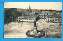CP, 54, NANCY, Place Et Statue Stanislas, Voyagé En 1915 - Nancy