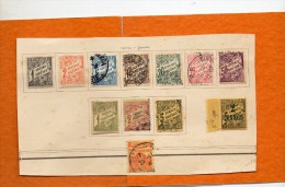 FRANCE     12 Timbres    TUNISIE    Année 1901 à 1929  Y&T: 26 à 36 Et 41    (neufs Avec Charnière Et Oblitérés) - Postage Due