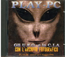 X PLAY PC CD ROM DOS WIN GLI UFO E LA CIA  ARCHIVIO FOTOGRAFICO - CD