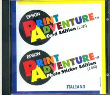 CD EPSON PRINT ADVENTURE CARD EDITION & PHOTO STICKER ITALIANO - CD