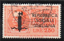 1944 Repubblica Sociale RSI Espresso N. 22 Timbrato Used - Posta Espresso