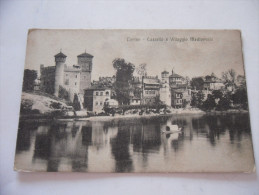 CARTOLINA TORINO CASTELLO E VILLAGGIO MEDIOEVALE PRIMI 900 NON VIAGGIATA - Altri Monumenti, Edifici