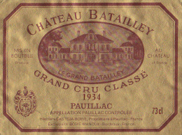 CHATEAU  BATAILLEY 1934 / PAUILLAC - Bordeaux