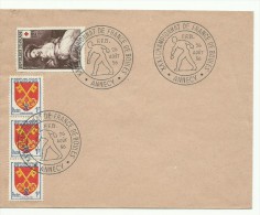 Cachet Illustré  Championnat De France De Boules 26 Aout 1956 Sur Lettre - Bowls