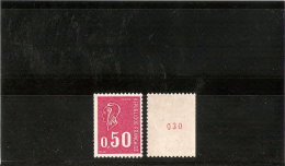 FRANCE N° 1664   NEUF * * Varieté Roulette  Dentelé Sur 3 Cotés Rare Avec Gomme Tropicale Et N°rouge - Neufs