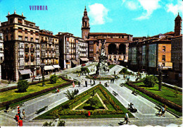 CPSM VITORIA PLACE DE LA VIERGE BLANCHE - Álava (Vitoria)