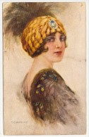 ILLUSTRATORE  - CORBELLA DONNA CON TURBANTE 1917 - Corbella, T.