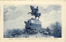 TORINO - Monumento Al Principe Amedeo Di Savoia  - 2 Scans - Altri Monumenti, Edifici