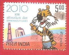 INDIA USATO - 2008 - 2010 Xix Commonwealth Games - 5 ₨ - Michel IN 2304 - Gebruikt