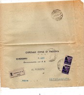 1945  LETTERA CON ANNULLO PADOVA - Marcophilia