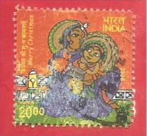 INDIA USATO - 2008 - NATALE - Merry Christmas - 20 ₨ - Michel IN 2324 - Gebruikt