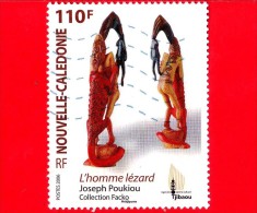 NUOVA CALEDONIA - USATO - 2006 - Arte - Scultura - L'uomo Lucertola Di Joseph Poukiou - L´Homme Lezard - 110 F - Used Stamps