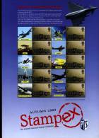 GREAT BRITAIN - 2008  SMILERS SHEET  STAMPEX AUTUMN - R.A.F. - Sheets, Plate Blocks & Multiples