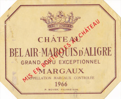 CHATEAU BEL AIR MARQUIS D ALLIGRE 1966 / MARGAUX - Bordeaux