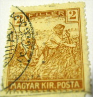 Hungary 1916 Reaper 2f - Used - Gebruikt