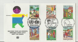 UNO TRIO  FDC1987 - Gemeinschaftsausgaben New York/Genf/Wien