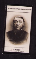 Petite Photo De La 2ème Collection Félix Potin (chocolat), Kruger, Ancien Président Du Transvaal, 1907 - Alben & Sammlungen