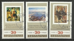 Bulgaria; 1988 Paintings In Lyudmila Zhivkova Art Gallery - Used Stamps