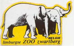 B101: Zelfklever Dierentuin Jardin Zoologique Limburgse Zoo Genk Zwartberg - Advertising