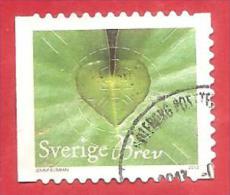 SVEZIA USATO - 2013 - Heart Of Nature - Brev - WNS SE003.13 - AUTOADESIVO - Used Stamps