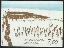 SUOMI FINLAND - FINLANDIA - FINLANDE 1988 KANOE SKI CYCLING BICYCLE FIETS VELO BOOKLET LIBRETTO SCI SPORT MNH - Postzegelboekjes