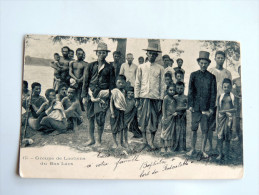 Carte Postale Ancienne : LAOS : Groupe De Laotiens Du Bas-Laos - Laos