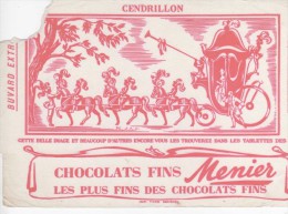 BUVARDS-PUB-CHOCOLAT FINS MENIER-PHOTO CENDRILLON-ROUGE - Chocolade En Cacao