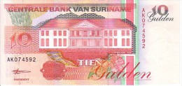 SURINAME   10 Gulden  Daté Du 01-12-1996    Pick 137 B            ***** BILLET  NEUF ***** - Suriname